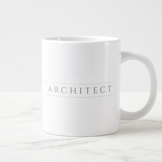 ARCHITECTURE Big White Mug / Grey (Droite)