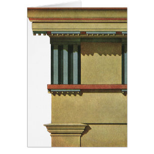 Architecture Classique vintage, Temple Entablature