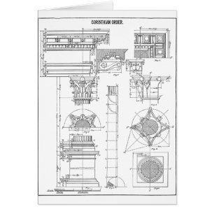 Architecture corinthienne vintage