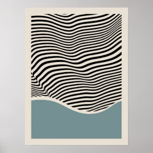 Architecture du Bauhaus Poster bleu clair