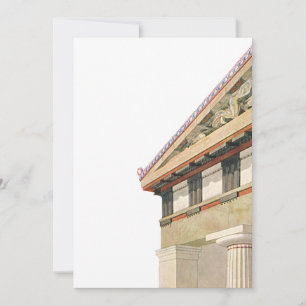 Architecture grecque vintage, Temple d'Athéna