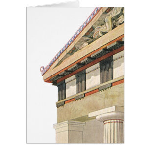 Architecture grecque vintage, Temple d'Athéna