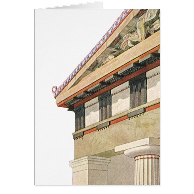 Architecture grecque vintage, Temple d'Athéna (Devant)