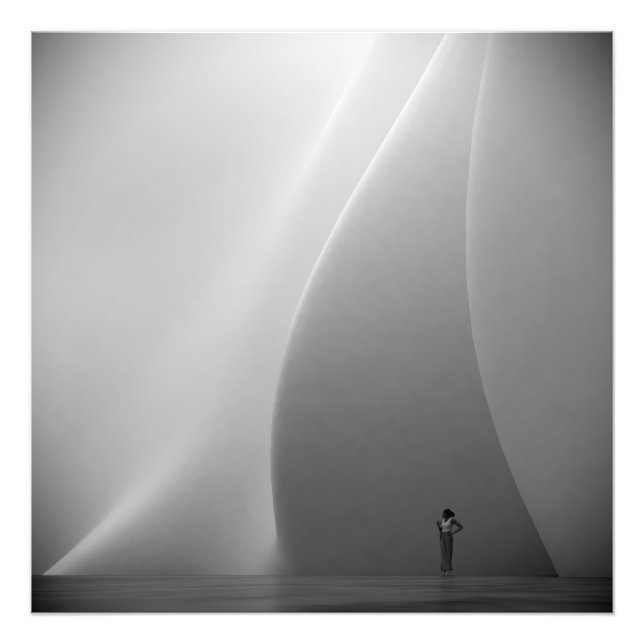 Architecture moderne en noir et blanc photo (Devant)