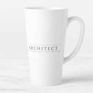 ARCHITECTURE Tall Latte Mug / Noir
