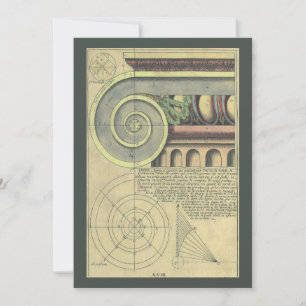 Architecture vintage, Capital Volute Invitation