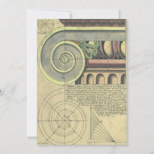 Architecture vintage ; Capital Volute par Vignola