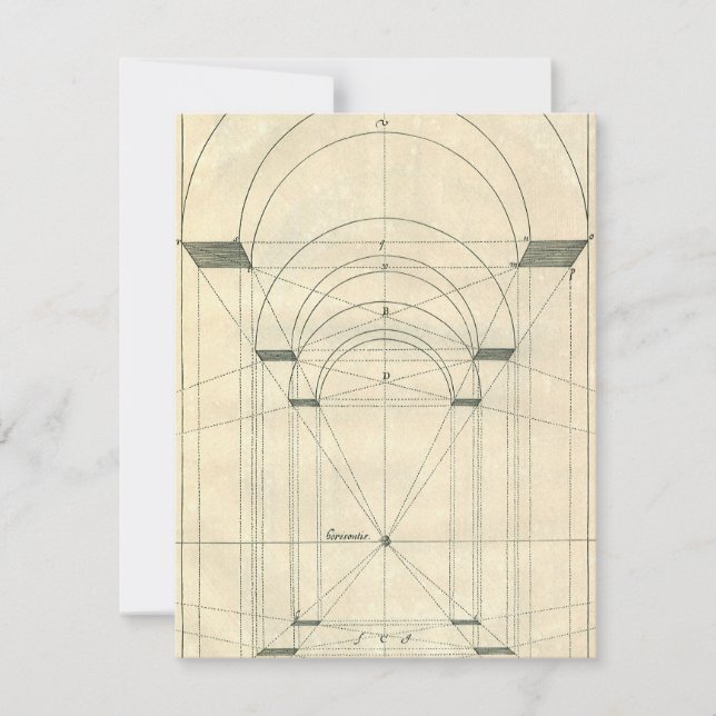 Architecture vintage, Perspective Arc Renaissance (Devant)