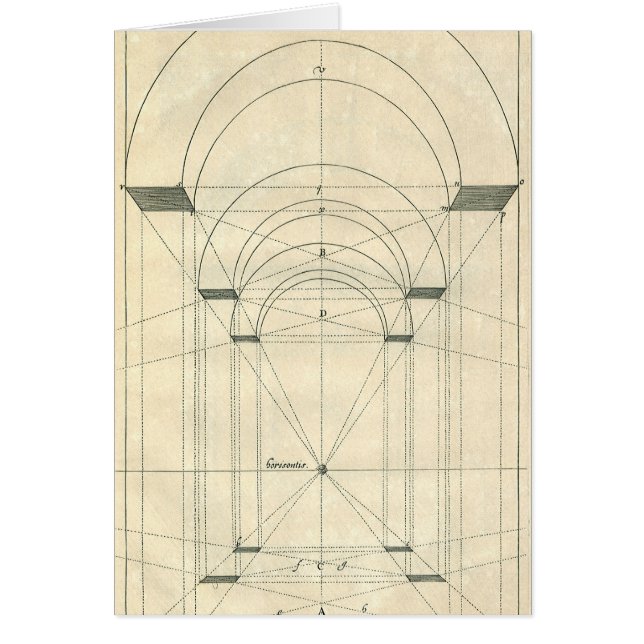 Architecture Vintage, Perspective d'arche de la Re (Devant)