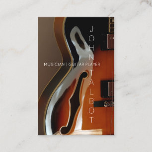 Archtop Guitar Player Custom V Carte de visite