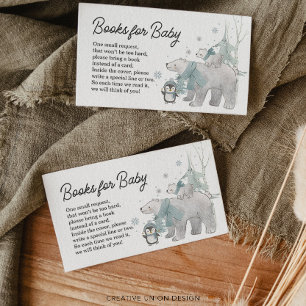 Arctic Animaux Livres pour carte Baby shower