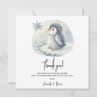 Arctic mignon Penguin merci baby shower