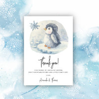 Arctic mignon Penguin merci baby shower