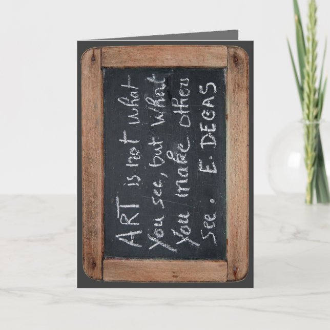 Ardoise 03 dégazent la carte de citation (Devant)