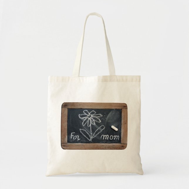 Ardoise 10 Fleur pour Sac fourre-tout maman (Devant)