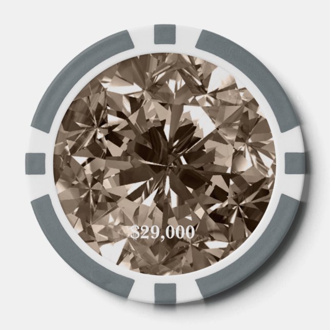 Arête de bande de jeton en pierre à quartz Smokey (Recto)