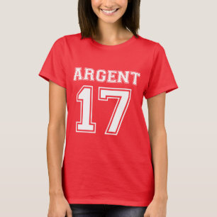 Argent 17 T-shirt Tee - shirt ARGENT