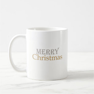 Argent classique Joyeux café de Noël Mug