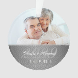Argent Damask 60th Diamond Anniversary Photo
