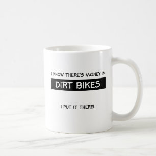 Argent Dans La Motocross Moto Tout Terrain Mug