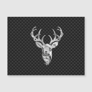 Argent Deer Buck sur l'impression en fibre de carb