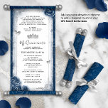 Argent et Marine Bleu Quince do-it-yourself Scroll<br><div class="desc">REMARQUE : Ce produit n'est qu'une invitation sur papier. Il n'inclut pas les dosettes ou les rubans, qui peuvent être ajoutés séparément par vous pour le transformer en un véritable défilement. N’hésitez pas à m’envoyer un message si vous désirez des ressources supplémentaires pour les dosettes, les finitions ou les rubans...</div>