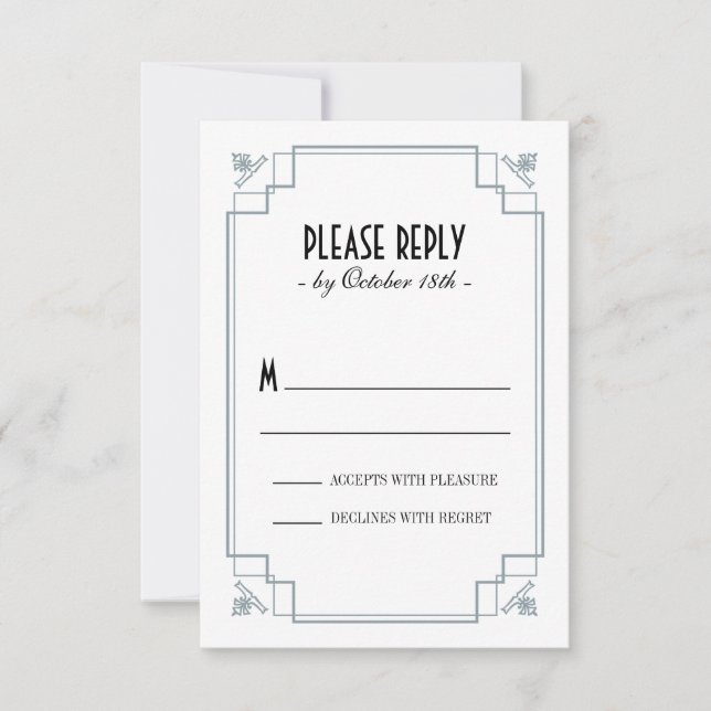 Argent et réponse noire vintage (Devant)