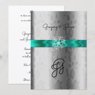 Argent et Turquoise, Invitation de flocon de neige
