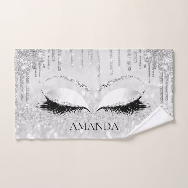 Argent Grey Drives Eyelashes Maquillage Artiste Pr (Serviette à main)