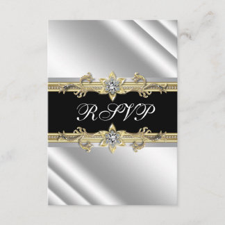 Argent Noir et Or RSVP