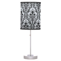 Argent Noir Floral Damask