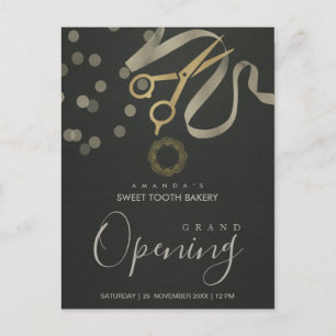 ARGENT NOIR RIBBON COUPANT GRAND INVITATION OUVERT