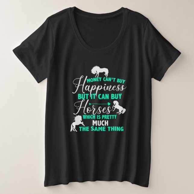 Argent Peut Acheter Des Chevaux Vert Menthe  (Design devant)