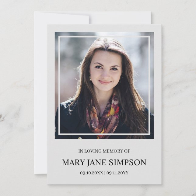 Argent pur en mémoire d'amour Photo funéraire (Devant)