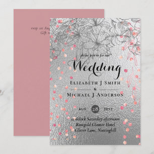 Argent Rosegold MARIAGE Parties scintillant métall