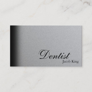 Argent simple de carte de visite d'orthodontiste