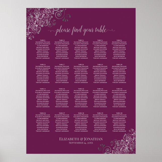 Argent sur Cassis 20 Tableau Mariage (Devant)