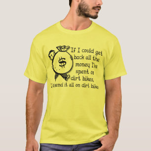 Argent Sur Vélos De Dirt Motocross T-Shirt Drôle
