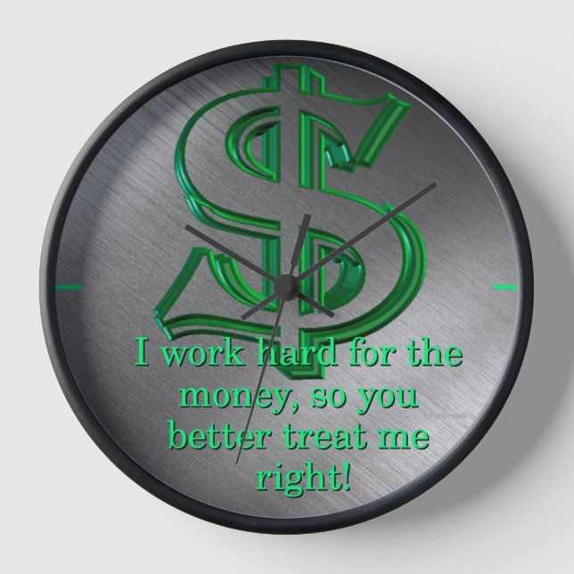 Argent Wall Horloge (Recto)