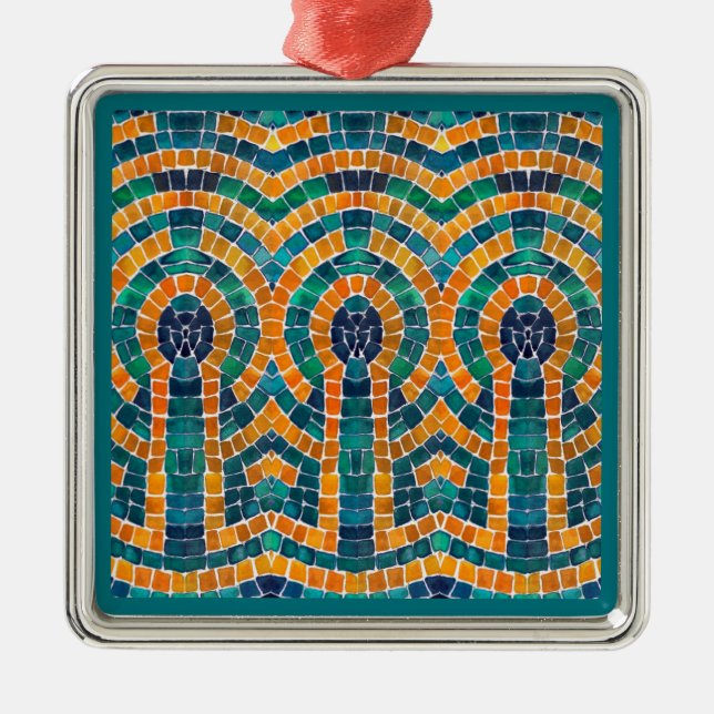 Argenté OR ICONS MOSAIC Premium Carré Ornement (Devant)