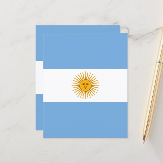 Argentina flag (Devant/Arrière en situation)