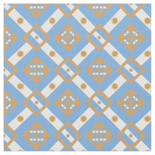 Argentine Drapeau et mode argentine branchée Tissu (Fermer)