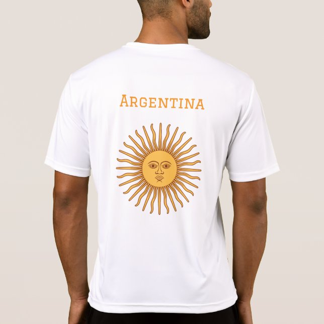 Argentine Sol de Mayo : T-shirt authentique de sup (Dos)