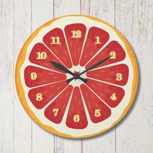 Argile fraîche tranche ronde Horloge : décor de cu (Créateur téléchargé)