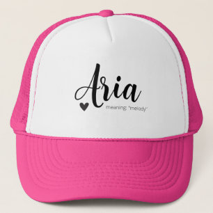 Aria Nom Signifiant Casquette personnalisé Casquet