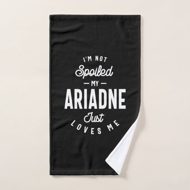 Ariadne Nom personnalisé Cadeau Anniversaire (Serviette à main)