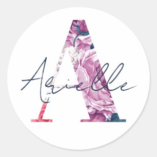 Arielle Nom Sticker Personnalisé Filles Étiquette 