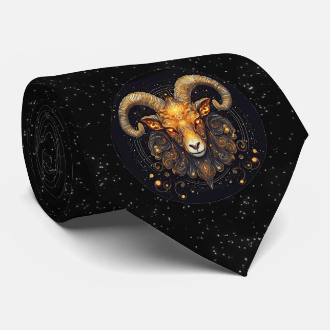 Aries Astrologie Cravate Zodiac (Roulé)
