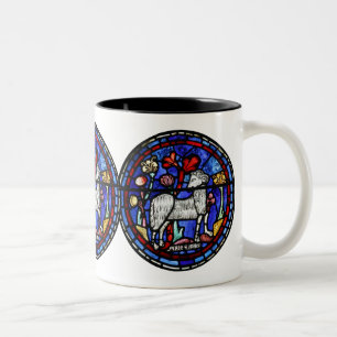 Aries Astrologie Gothique Verre Tissu Fenêtres Mug