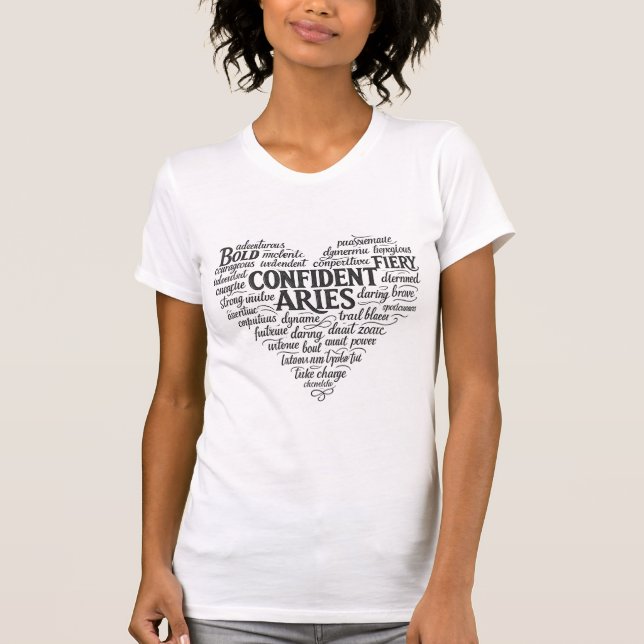 Aries Bella Canvas T-Shirt pour femmes | Nuage de  (Devant)